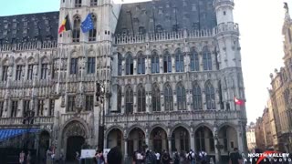 Old Town of Brussels in Belgium