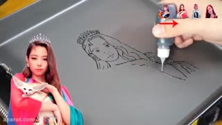 پنکیک طرح بلک پینک BLACKPINK