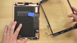 آموزش تعویض تاچ و ال سی دی و باتری آیپد iPad 6 - تعمیرات 118
