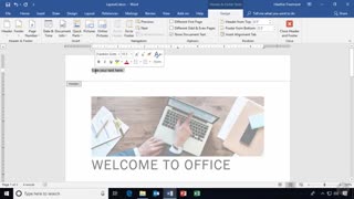 آموزش ﻿ورد 2019 - قرار دادن سرصفحه و پاورقیها