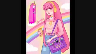 شخصیت انیمیشن adventure time به شکل انیمه+پلی کنید^~^