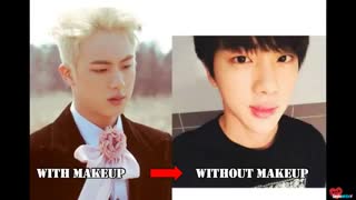 -[BTS]با میکاپ Vs بدون میکاپ-