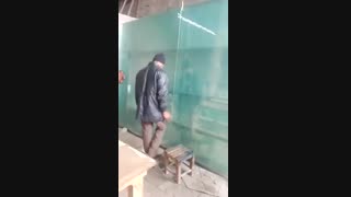 آموزش برش شیشه قدی در شیشه بری