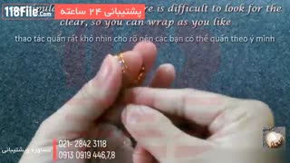 انگشتر زیبا با نگین های رنگی